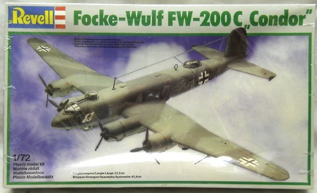 Revell 1/72 Focke-Wulf FW-200C Condor, 4424 plastic model kit